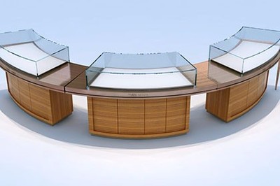 珠宝展示柜、眼镜陈列柜与化妆品柜台在装饰装修工程中的重要性